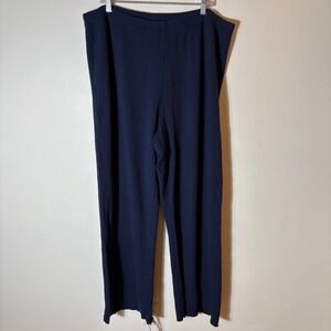 SKIMS Wide Leg Pants - Navy